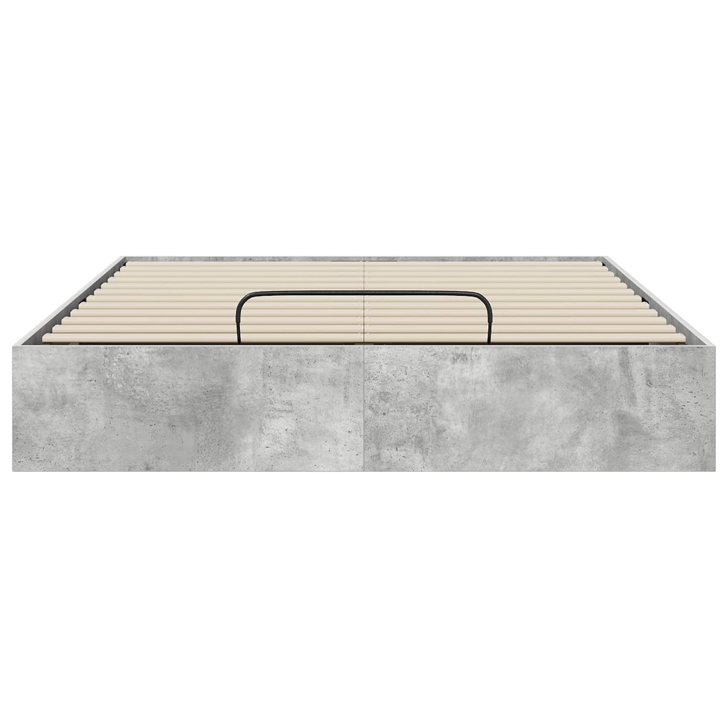 vidaXL Ottoman Bettgestell Beton Grau 150 x 200 cm Holzwerkstoff