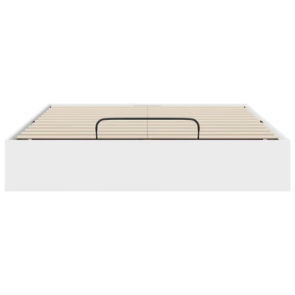 vidaXL Ottoman Bettgestell Weiß 193 x 120 x 25 cm Spanplatte