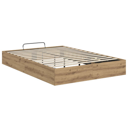 vidaXL Ottoman Bettgestell Artisan-Eiche 140 x 200 cm Holzwerkstoff