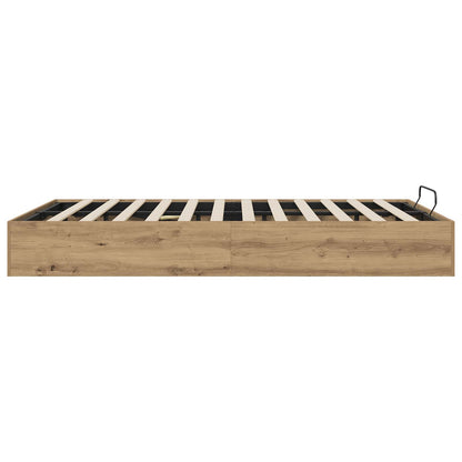 vidaXL Ottoman Bettgestell Artisan-Eiche 140 x 200 cm Holzwerkstoff