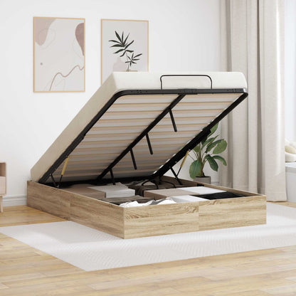 Ottoman Bettgestell Sonoma-Eiche 193 x 120 x 25 cm Spanplatte