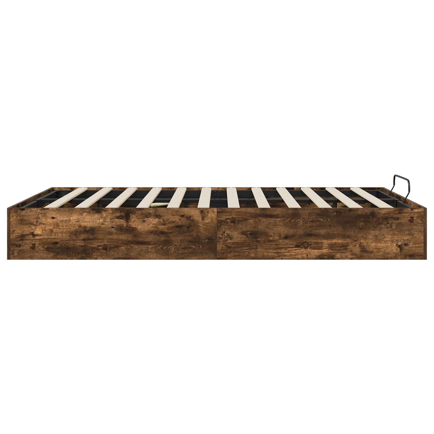 vidaXL Ottoman Bettgestell Geräucherte Eiche 193 x 120 x 25 cm
