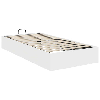 vidaXL Ottoman Bettgestell Weiß 193 x 120 x 25 cm Spanplatte