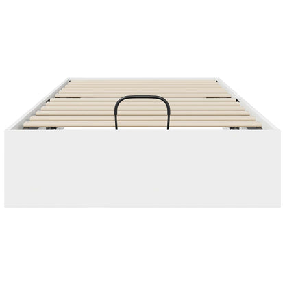 vidaXL Ottoman Bettgestell Weiß 193 x 120 x 25 cm Spanplatte