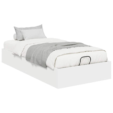vidaXL Ottoman Bettgestell Weiß 193 x 120 x 25 cm Spanplatte