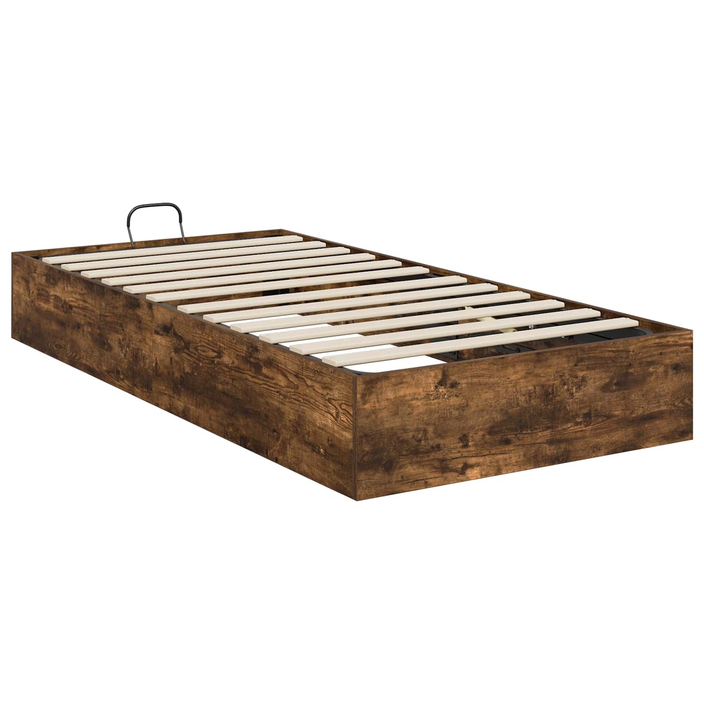 vidaXL Ottoman Bettgestell Geräucherte Eiche 193 x 120 x 25 cm