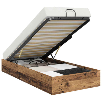 Ottoman Bettgestell Altholz 203 x 100 x 25 cm Holzwerkstoff