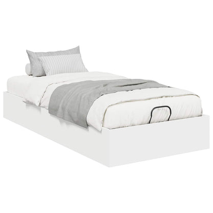 vidaXL Ottoman Bettgestell Weiß 193 x 120 x 25 cm Spanplatte