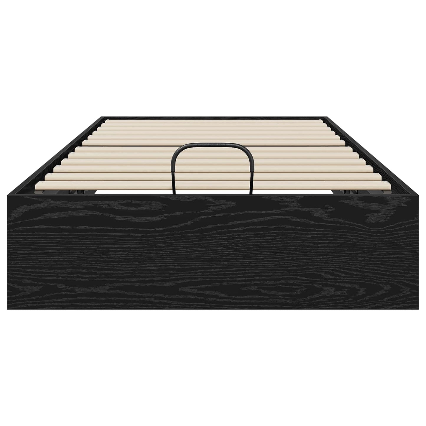 vidaXL Ottoman Bettgestell Schwarz Eichen-Optik 80,5 x 200 cm