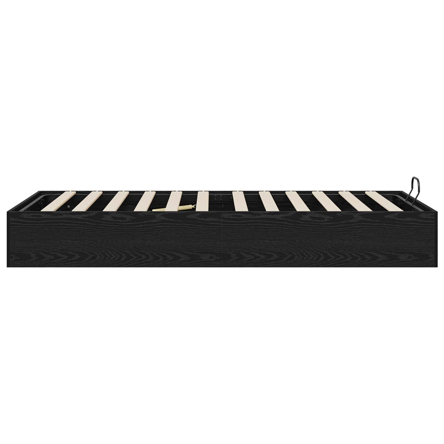 vidaXL Ottoman Bettgestell Schwarz Eichen-Optik 80,5 x 200 cm