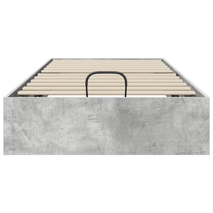 vidaXL Ottoman Bettgestell Beton Grau 80,5 x 200 cm Holzwerkstoff