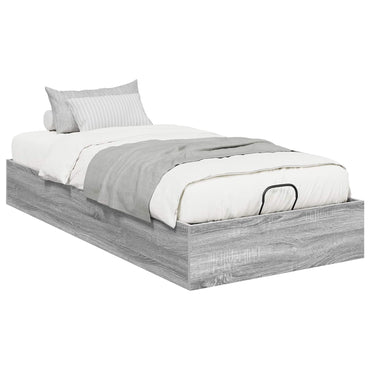 vidaXL Ottoman Bettgestell Graues Sonoma 80,5 x 200 cm Holzwerkstoff