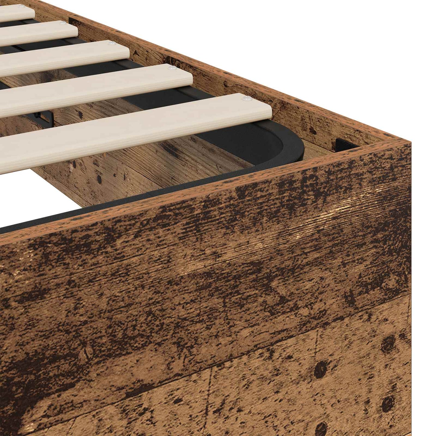 Ottoman Bettgestell Altholz 80,5 x 200 cm Holzwerkstoff