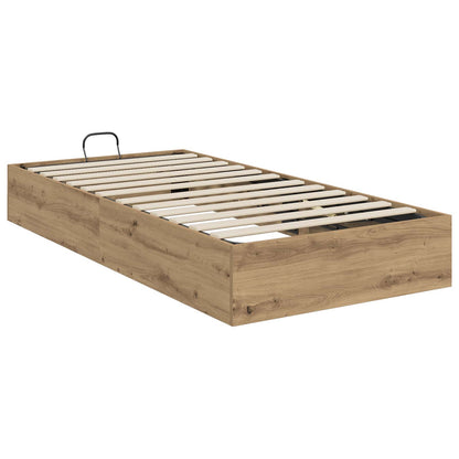 vidaXL Ottoman Bettgestell Artisan-Eiche 80,5 x 200 cm Holzwerkstoff