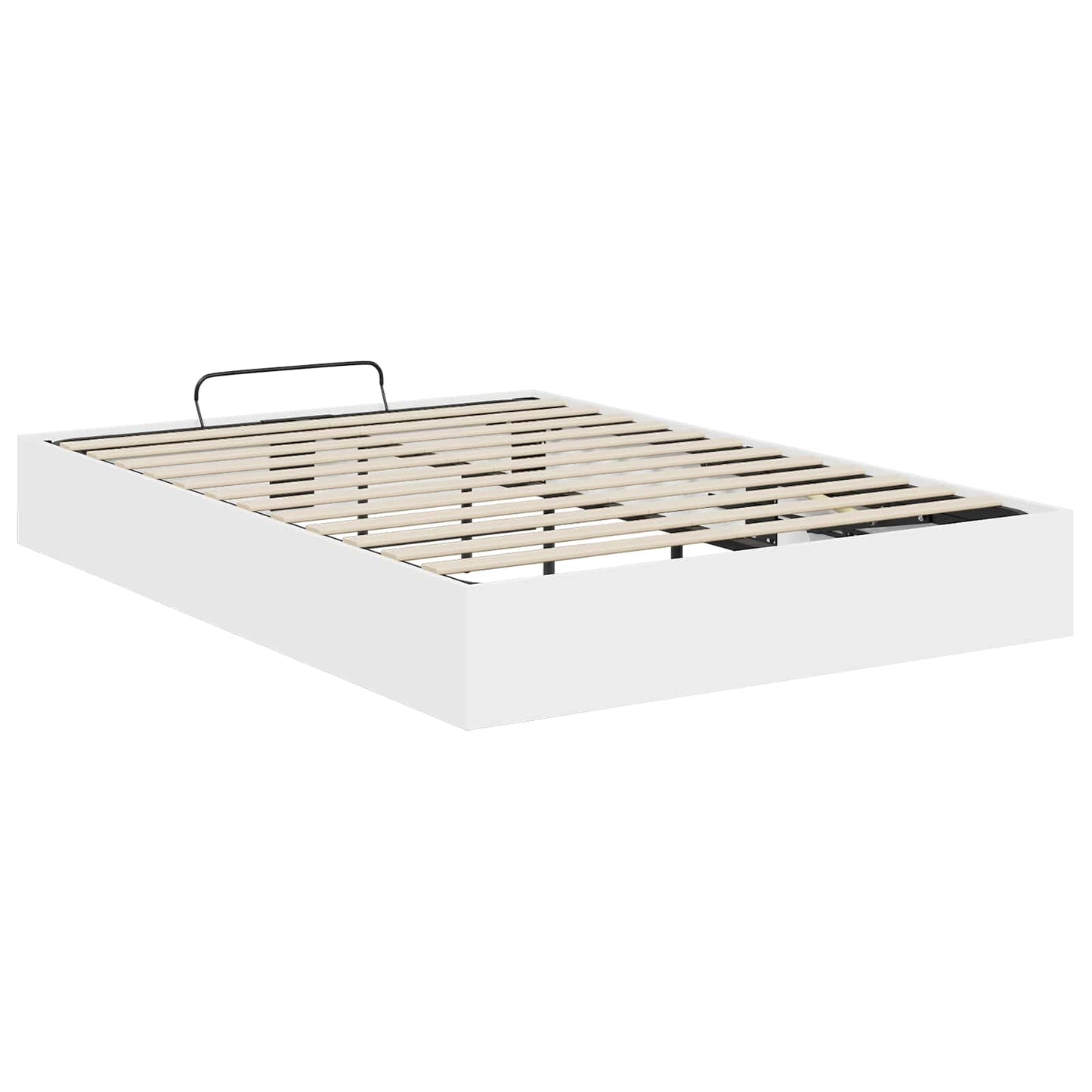 vidaXL Ottoman Bettgestell Weiß 193 x 120 x 25 cm Spanplatte