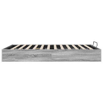vidaXL Ottoman Bettgestell Graues Sonoma 193 x 120 x 25 cm Spanplatte
