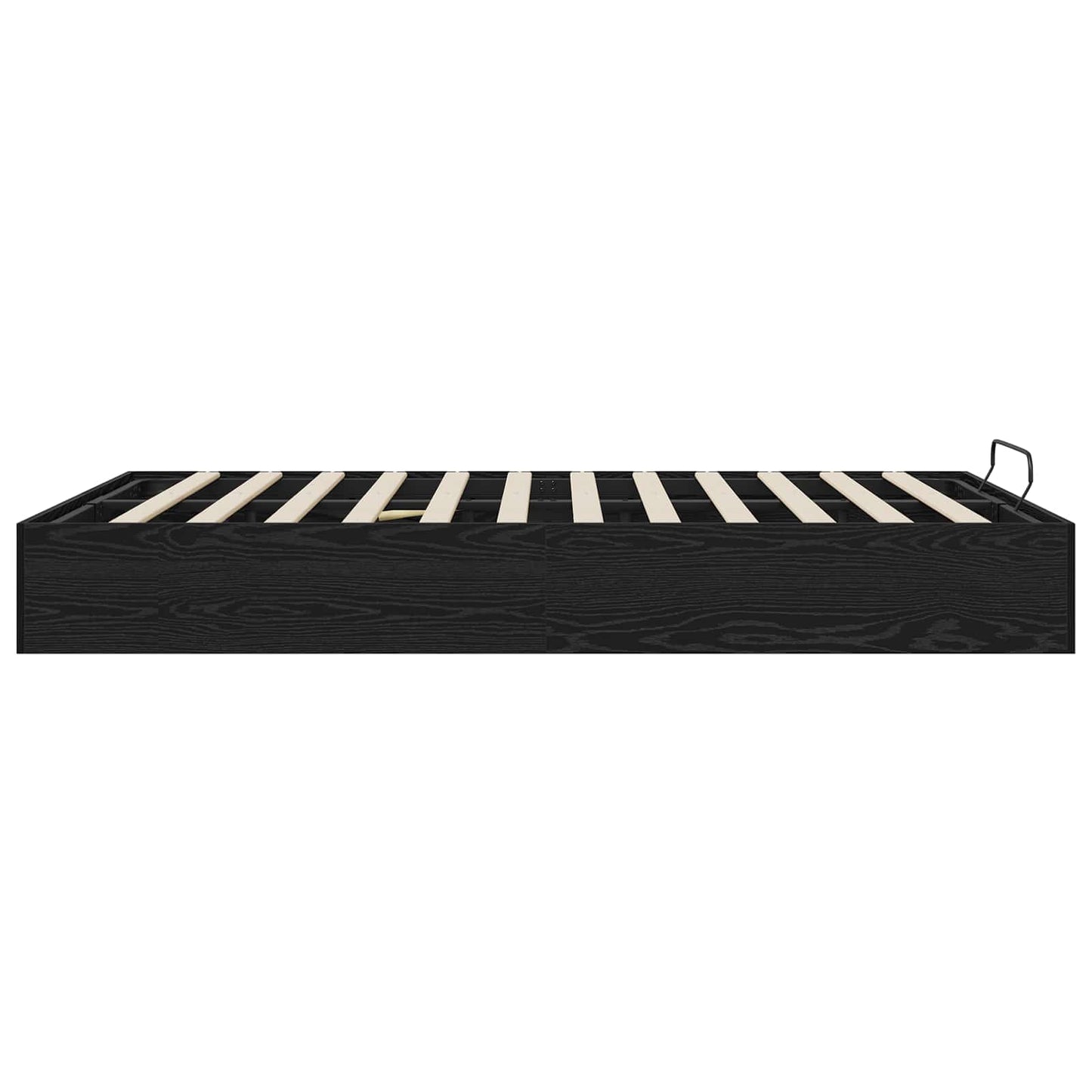 vidaXL Cadre de lit ottoman noir aspect chêne 193 x 120 x 25 cm