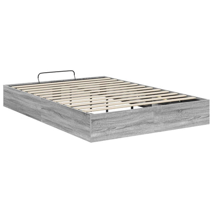 vidaXL Ottoman Bettgestell Graues Sonoma 193 x 120 x 25 cm Spanplatte