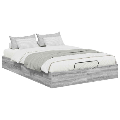 vidaXL Ottoman Bettgestell Graues Sonoma 193 x 120 x 25 cm Spanplatte