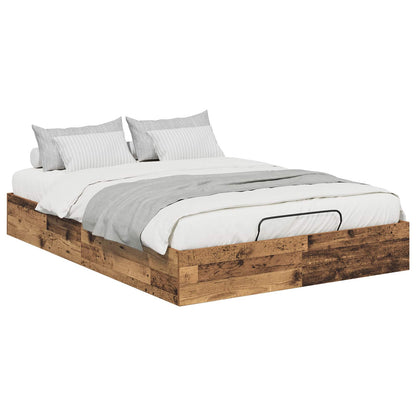 Ottoman Bettgestell Altholz 193 x 120 x 25 cm Holzwerkstoff