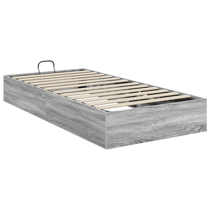 vidaXL Ottoman Bettgestell Graues Sonoma 193 x 120 x 25 cm Spanplatte