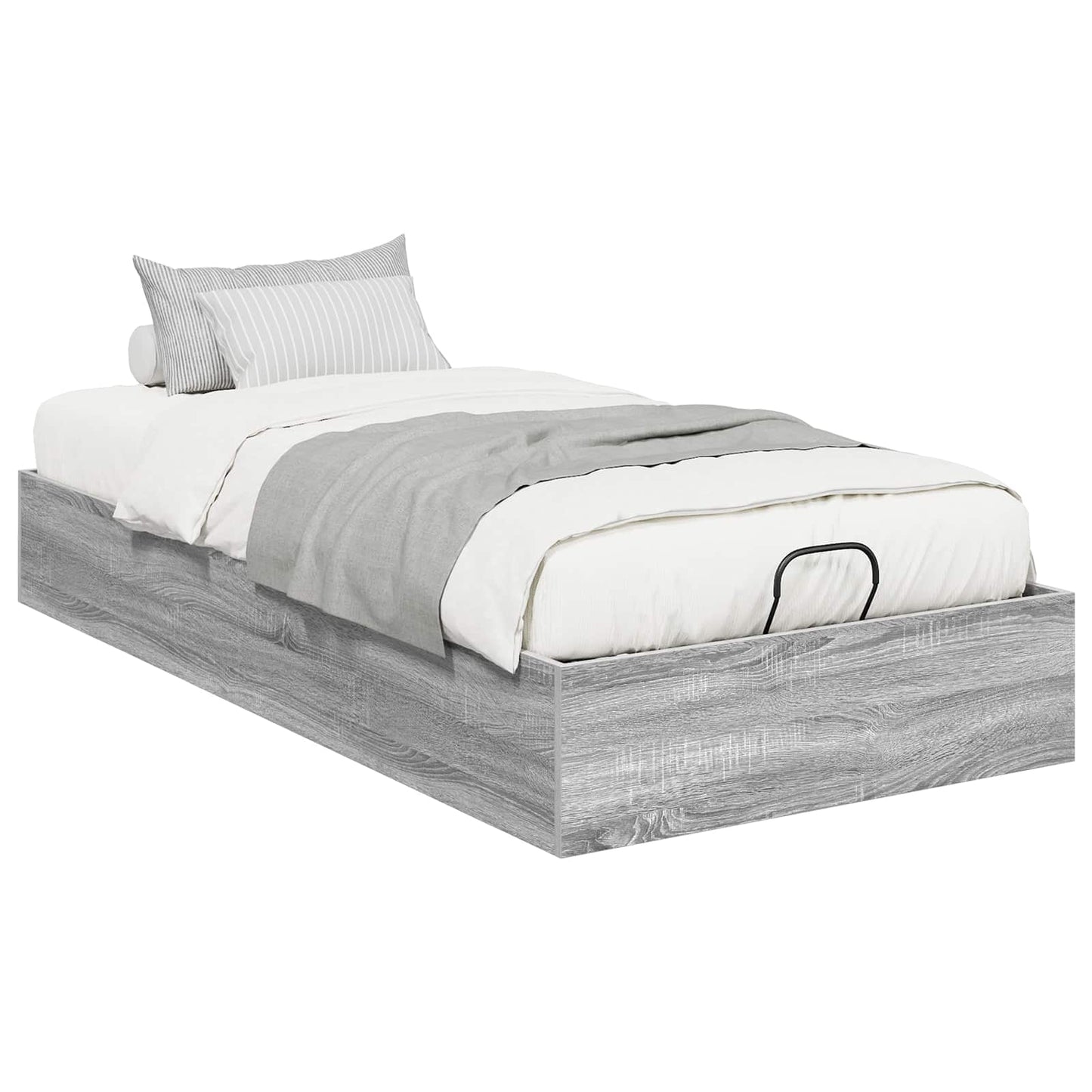 vidaXL Ottoman Bettgestell Graues Sonoma 193 x 120 x 25 cm Spanplatte