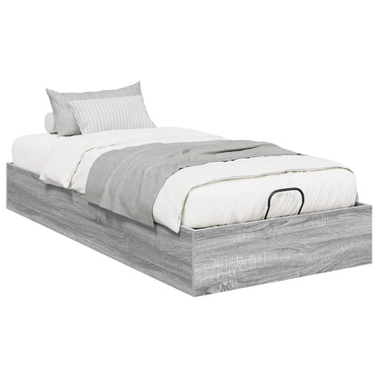 vidaXL Ottoman Bettgestell Graues Sonoma 193 x 120 x 25 cm Spanplatte