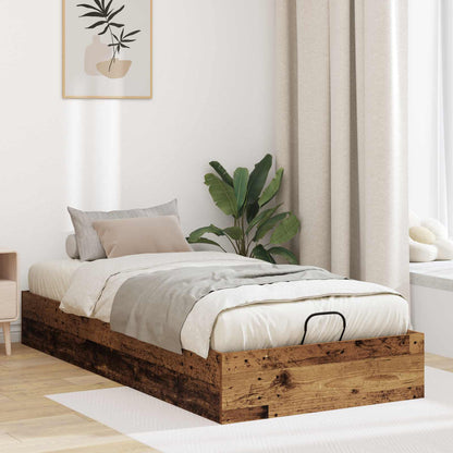 vidaXL Ottoman Bettgestell Altholz 193 x 120 x 25 cm Spanplatte