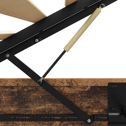 Ottoman Bettgestell Altholz 75,5 x 190 cm Holzwerkstoff