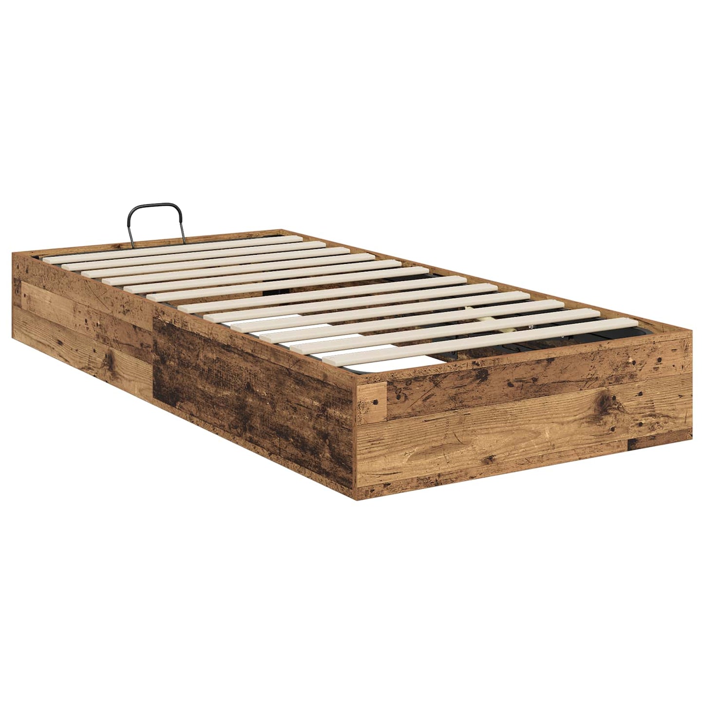 Ottoman Bettgestell Altholz 75,5 x 190 cm Holzwerkstoff