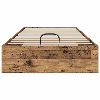 Ottoman Bettgestell Altholz 75,5 x 190 cm Holzwerkstoff