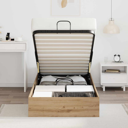 vidaXL Ottoman Bettgestell Artisan-Eiche 193 x 75,5 x 25 cm