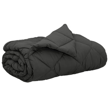 vidaXL Sommerdecke Anthrazit 220 x 240 cm Mikrofaser
