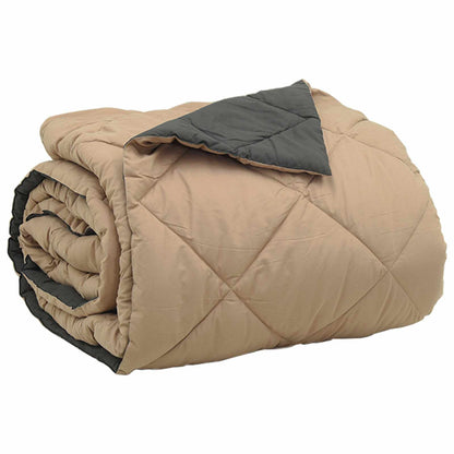 vidaXL Sommerdecke Anthrazit und Taupe 240 x 200 cm Mikrofaser