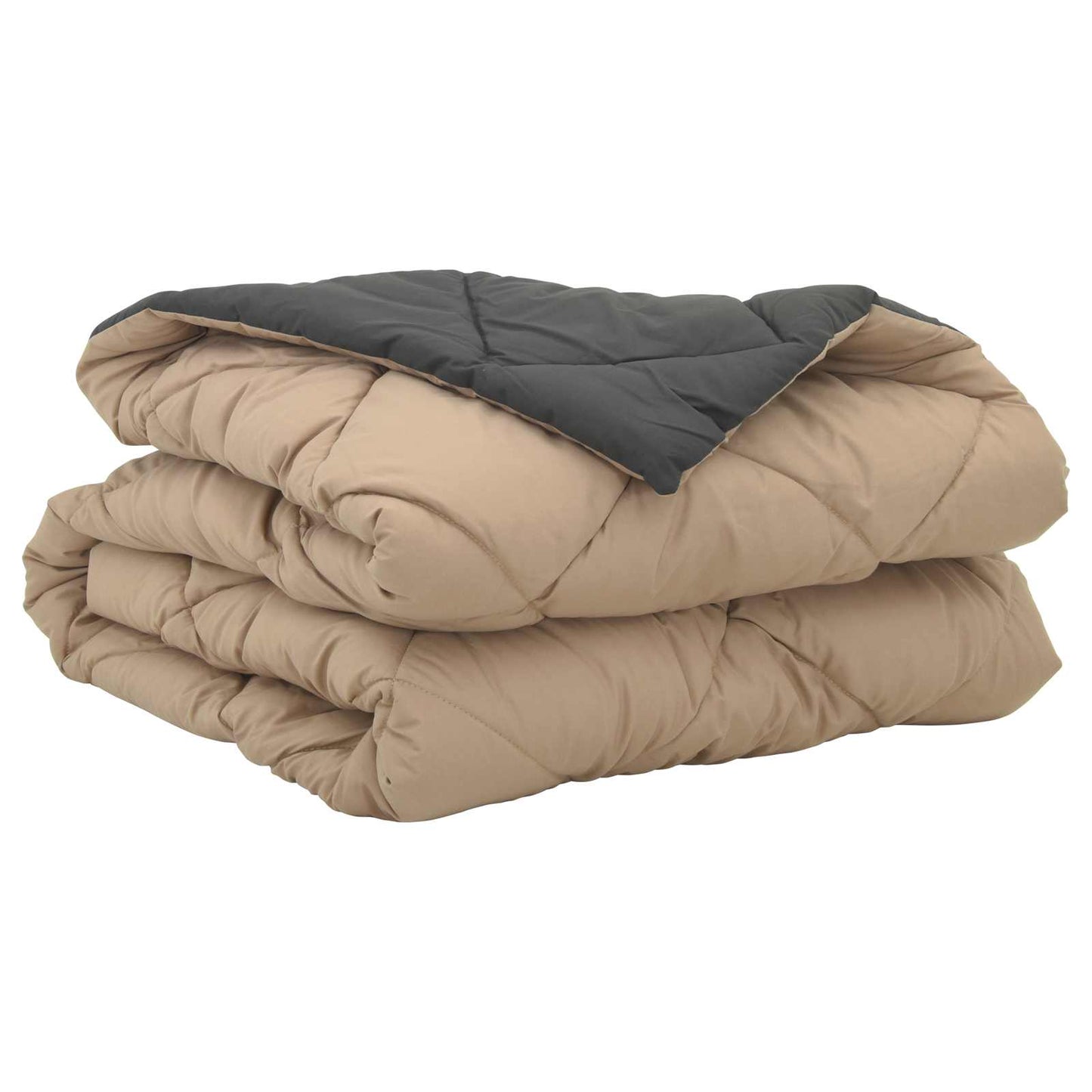 vidaXL Couette d'été anthracite et taupe 220 x 140 cm Microfibre