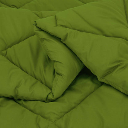 vidaXL Sommerdecke Grün 220 x 135 cm Mikrofaser