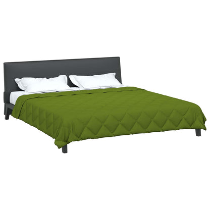 vidaXL Couverture d'été Vert 240 x 260 cm Microfibre