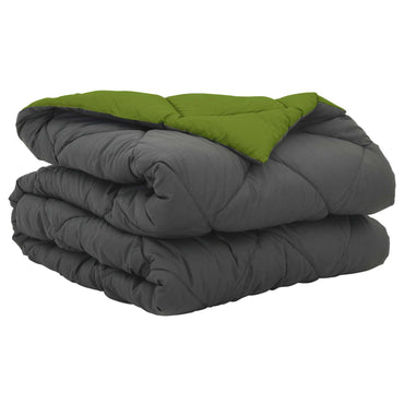 vidaXL Couverture d'été vert et anthracite 200 x 155 cm microfibre