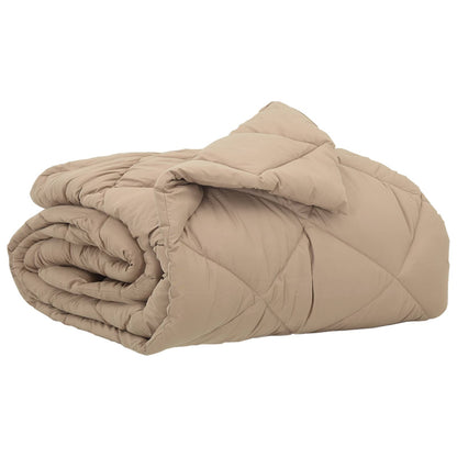 vidaXL Sommerdecke Taupe 220 x 135 cm Mikrofaser