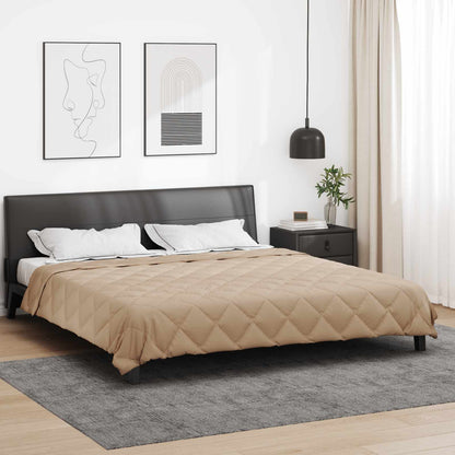 vidaXL Sommerdecke Taupe 220 x 240 cm Mikrofaser