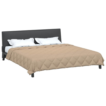 vidaXL Sommerdecke Taupe 220 x 260 cm Mikrofaser