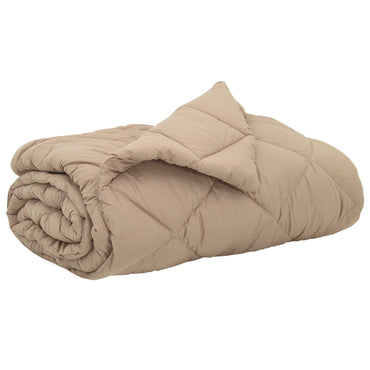 vidaXL Sommerdecke Taupe 240 x 260 cm Mikrofaser
