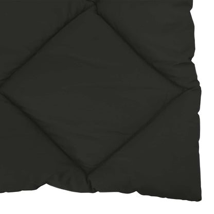 vidaXL Sommerdecke Schwarz 220 x 200 cm Mikrofaser