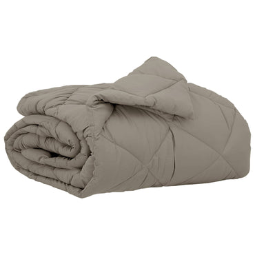 vidaXL Sommerdecke Hellgrau 220 x 155 cm Mikrofaser