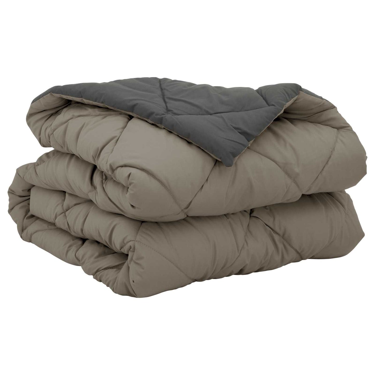 vidaXL Sommerdecke Hellgrau und Anthrazit 220 x 155 cm Mikrofaser