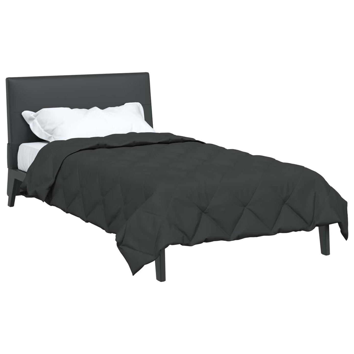vidaXL Ganzjahresbettdecke Anthrazit 220 x 155 cm Mikrofaser