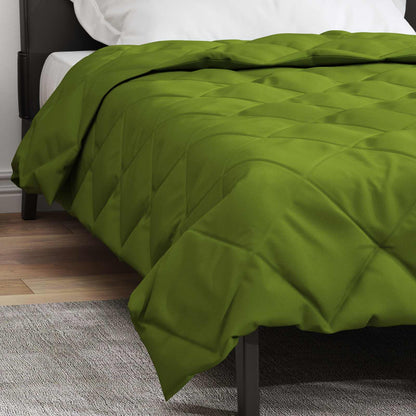 vidaXL Ganzjahresbettdecke Grün 200 x 155 cm Mikrofaser