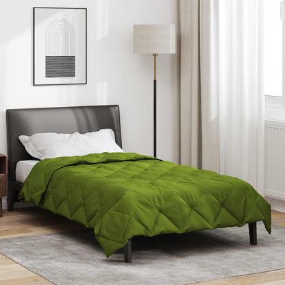 vidaXL Ganzjahresbettdecke Grün 200 x 155 cm Mikrofaser