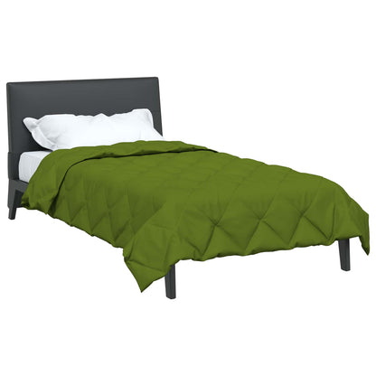 vidaXL Ganzjahresbettdecke Grün 200 x 155 cm Mikrofaser