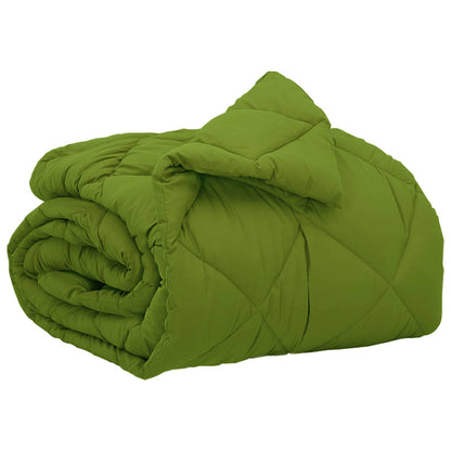 vidaXL Ganzjahresbettdecke Grün 220 x 155 cm Mikrofaser